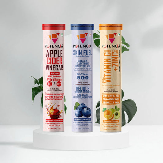 Apple Cider+Skin Fuel+Vitamin C Combo