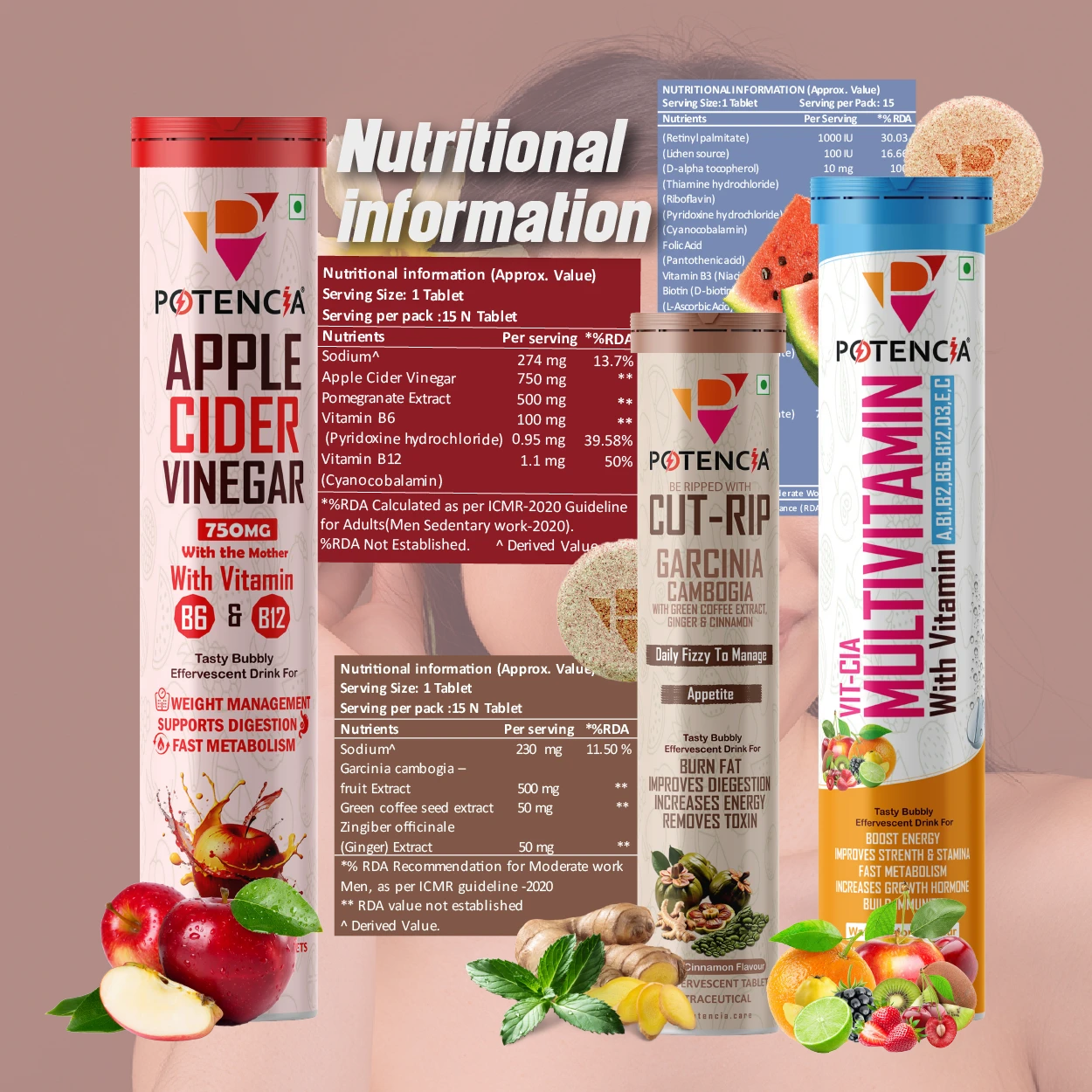 Apple Cider + Cutrip + Multivitamin Combo
