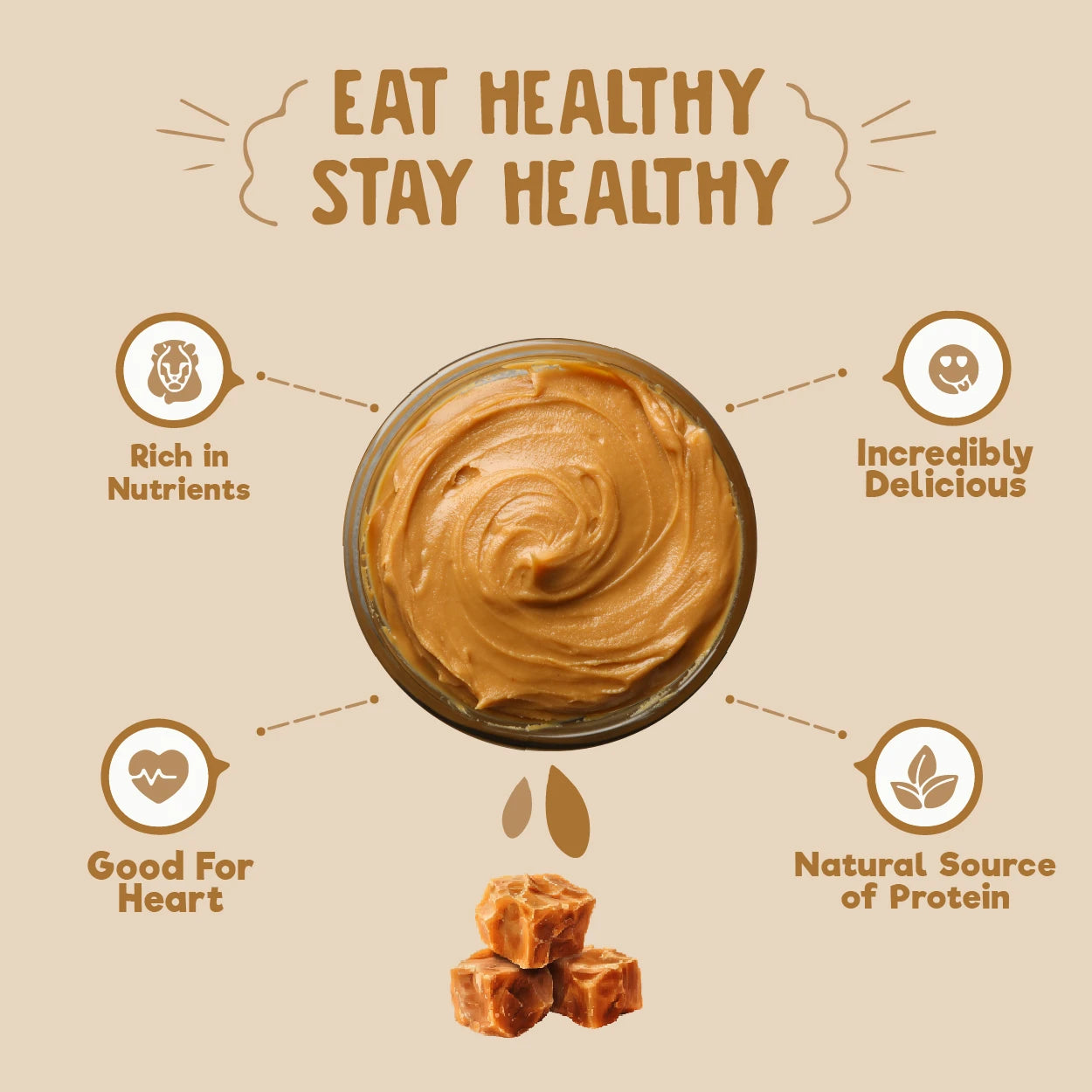 Peanut Butter Organic Jaggery 1 kg