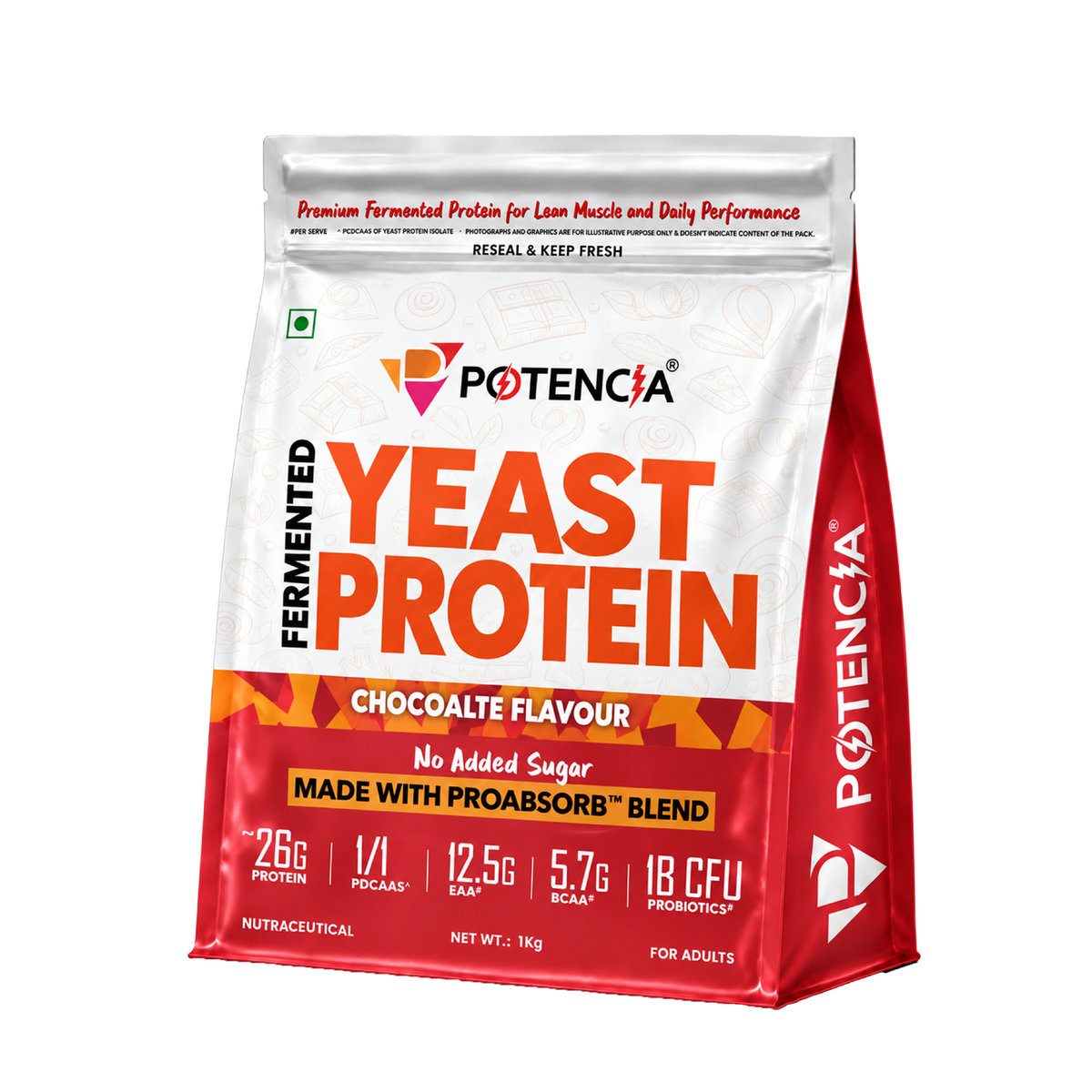 Potencia Fermented Yeast Protein – Chocolate Flavour (1kg)