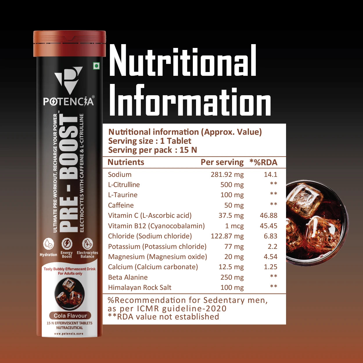 Pack of 3 Pre-Boost Cola