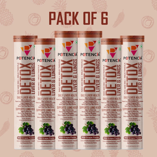 Pack of 6 Detox Liver & Lungs