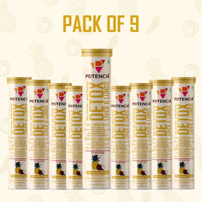 Pack of 9 Detox Liver & Lungs