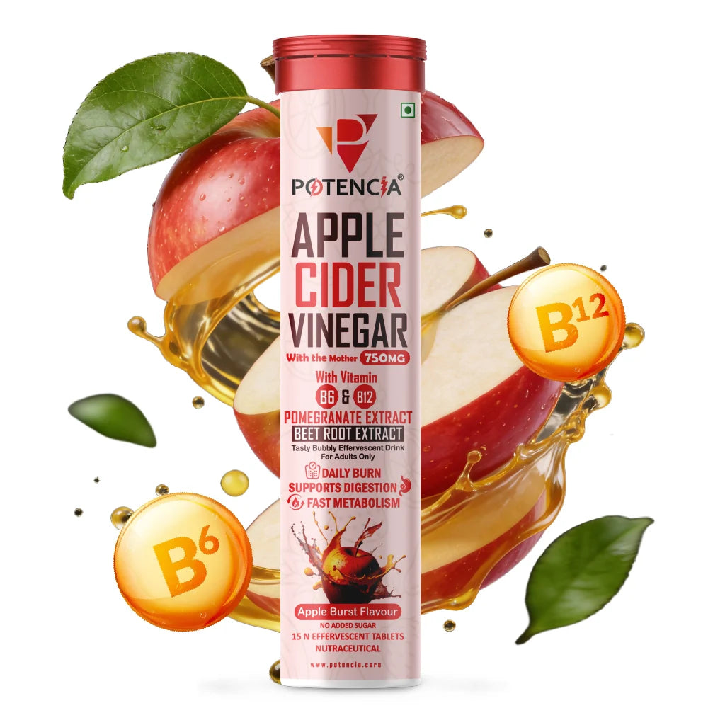 New Apple Cider Vinegar Tablets with Pomegranate & Beetroot Extract | Metabolism, Digestion & Weight Management Support | With Vitamin B6 & B12