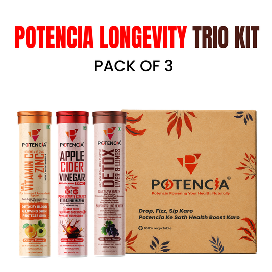 Potencia Longevity Trio Kit  Immunity | Detox | Daily Wellness