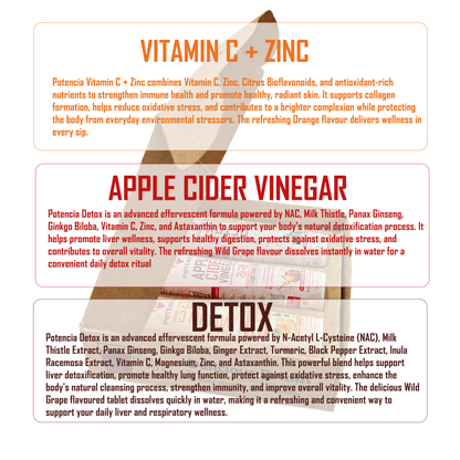 Potencia Longevity Trio Kit  Immunity | Detox | Daily Wellness