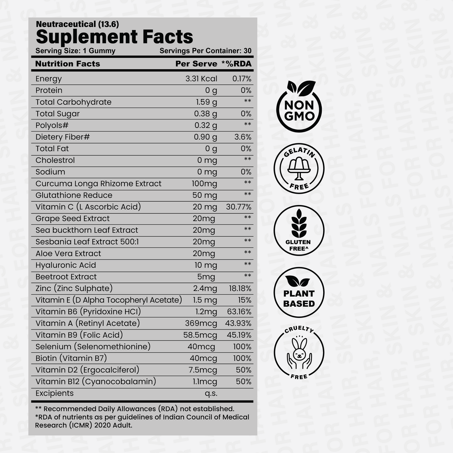 Biotin Hair Gummies