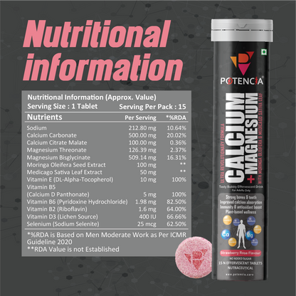 Pack of 6 Calcium +Magnesium