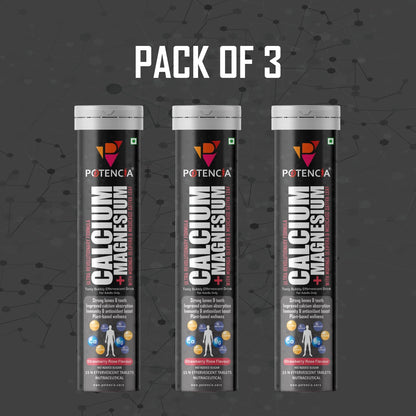 Pack of 3 Calcium + Magnesium