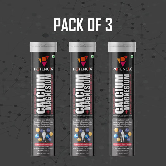 Pack of 3 Calcium + Magnesium