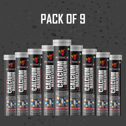 Pack of 9 Calcium + Magnesium