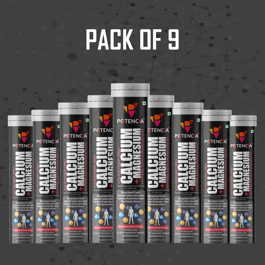 Pack of 9 Calcium + Magnesium