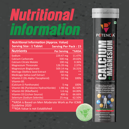Pack of 6 Calcium +Magnesium