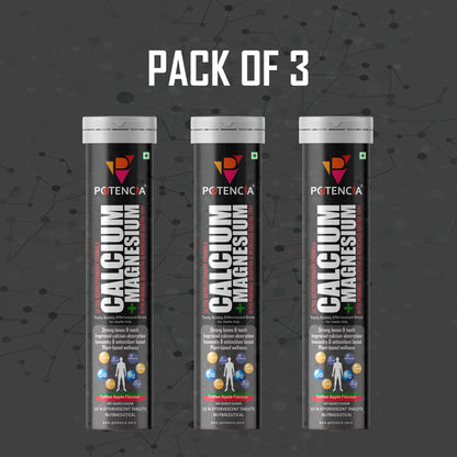 Pack of 3 Calcium + Magnesium