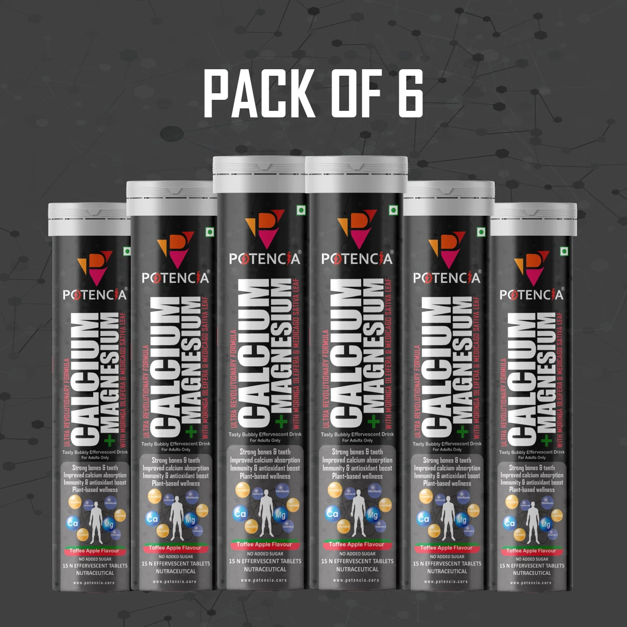 Pack of 6 Calcium +Magnesium