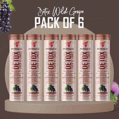 Pack of 6 Detox Liver & Lungs