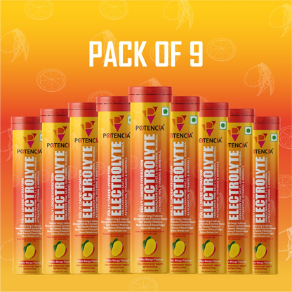 Pack Of 9 Electrolyte Toffee Mango