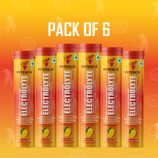 Pack of 6 Electrolyte Toffee Mango