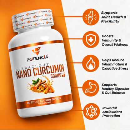 Potencia Herbacous Nano Curcumin 500mg – 60 Vegetarian Capsules