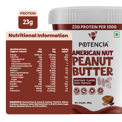 Potencia's American Nut Peanut Butter