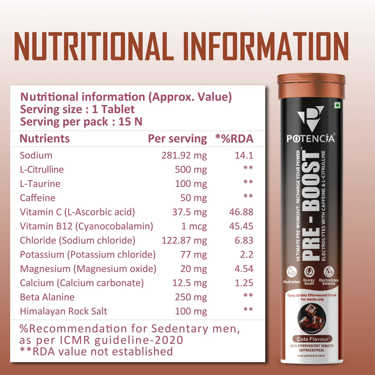 Potencia Pre-Boost New Savings Pack – 4 Tubes ₹500