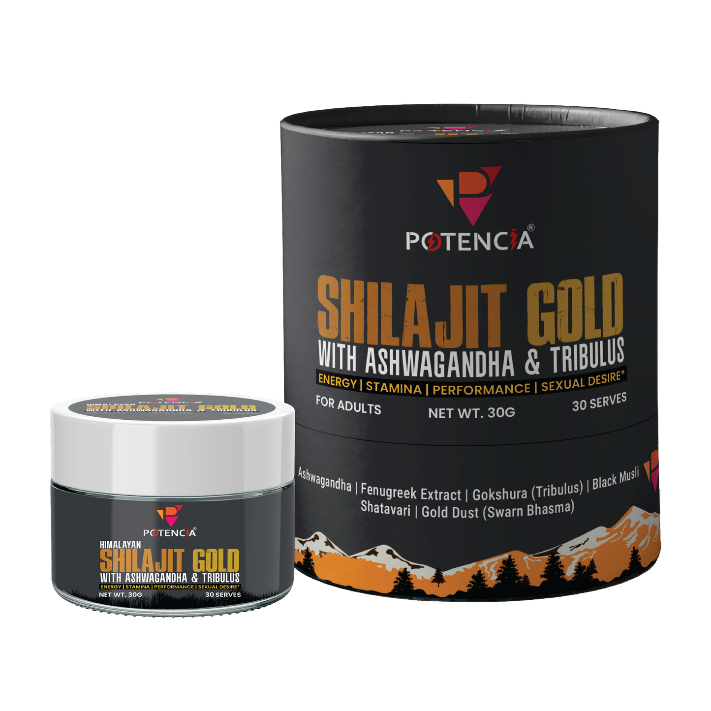 Shilajit Gold with Ashwagandha & Tribulus | Energy | Stamina | Performance | Sexual Desire*