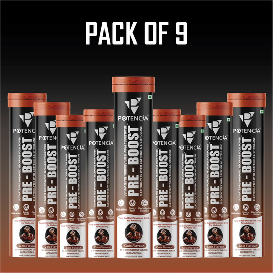 Pack of 9 Pre-Boost  ( Ultimate - PreWorkout ) Cola