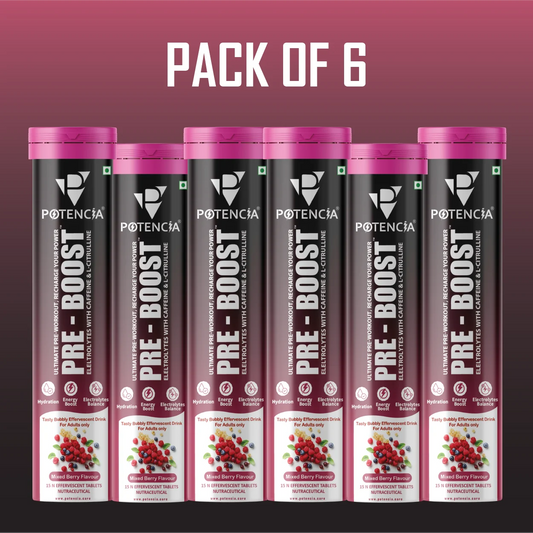 Pack of 6 Pre-Boost  ( Ultimate - PreWorkout ) Mixed-Berry
