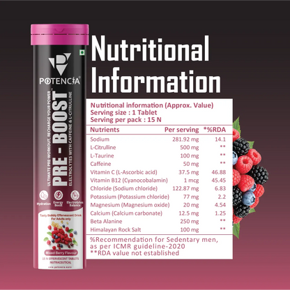 Pack of 3  Pre-Boost ( Ultimate - PreWorkout ) Mixed Berry