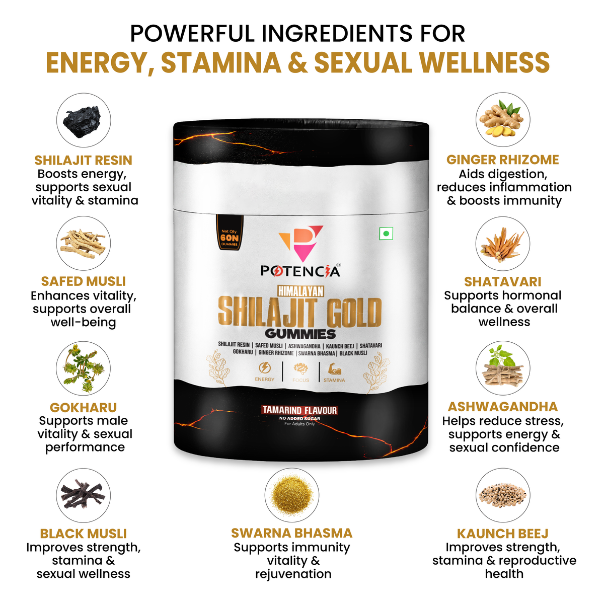Himalayan Shilajit Gold Gummies