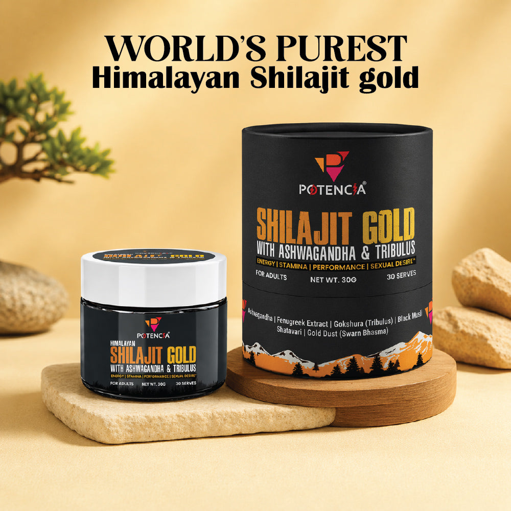 Shilajit Gold with Ashwagandha & Tribulus | Energy | Stamina | Performance | Sexual Desire*