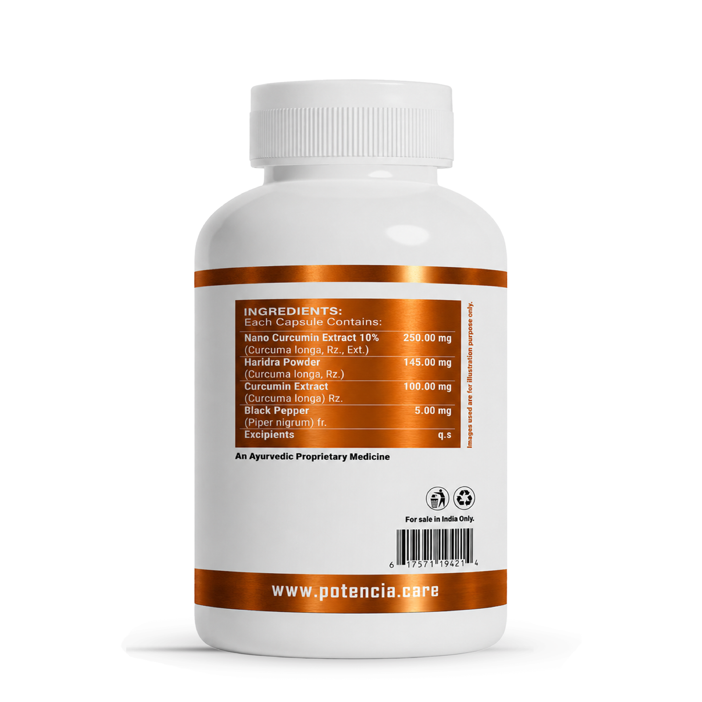 Potencia Herbacous Nano Curcumin 500mg – 60 Vegetarian Capsules