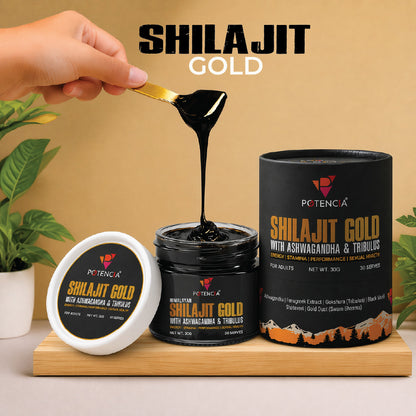 Shilajit Gold with Ashwagandha & Tribulus | Energy | Stamina | Performance | Sexual Desire*