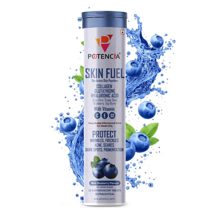 New Skin Fuel Tablets with Collagen, Glutathione & Hyaluronic Acid | S Potencia New Skin Fuel Tablets with Collagen, Glutathione & Hyaluronic Acid | S Potencia