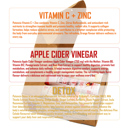 Potencia Longevity & Forever Active Trio Kit  Immunity | Detox | Daily Wellness