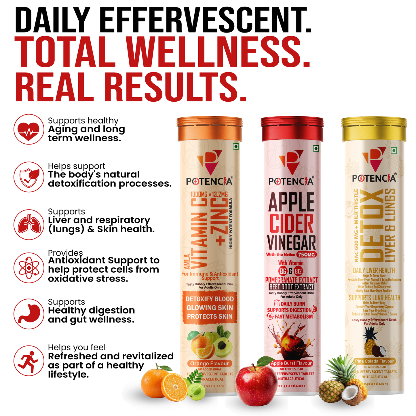Potencia Longevity & Forever Active Trio Kit  Immunity | Detox | Daily Wellness