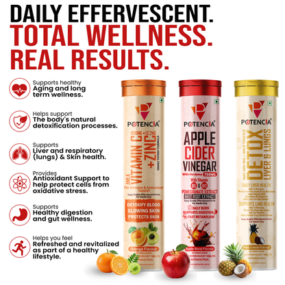 Potencia Longevity & Forever Active Trio Kit  Immunity | Detox | Daily Wellness