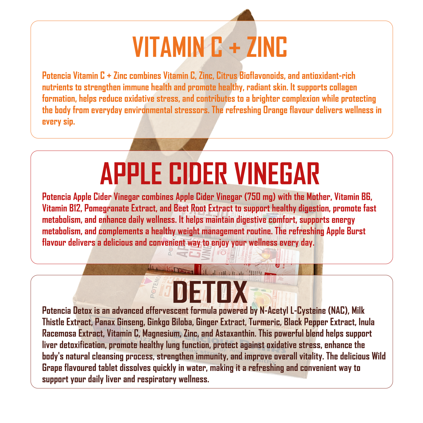 Potencia Longevity & Forever Active Trio Kit  Immunity | Detox | Daily Wellness