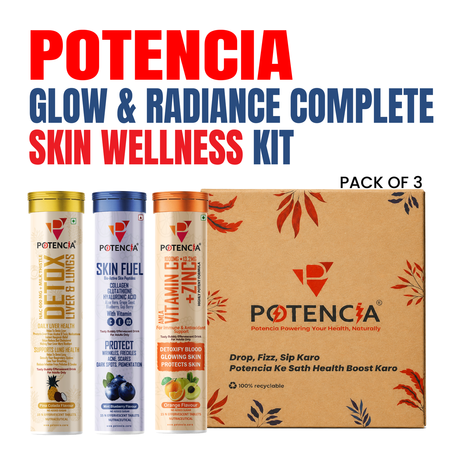 Potencia Glow & Radiance Complete Skin Wellness Kit