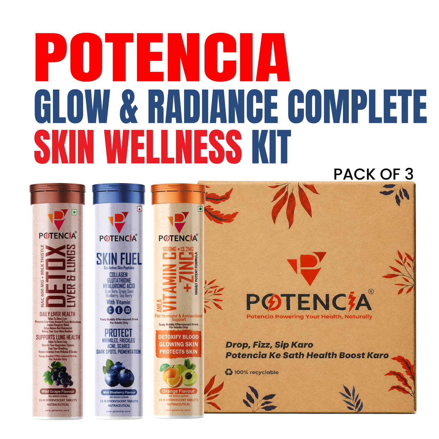 Potencia Glow & Radiance Complete Skin Wellness Kit