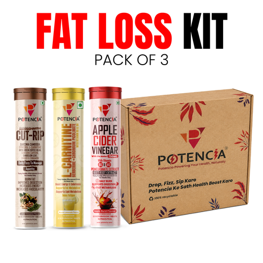 Fat Loss Kit [ Apple Cider Vinegar + Cut-Rip  + L - Carnitine ]