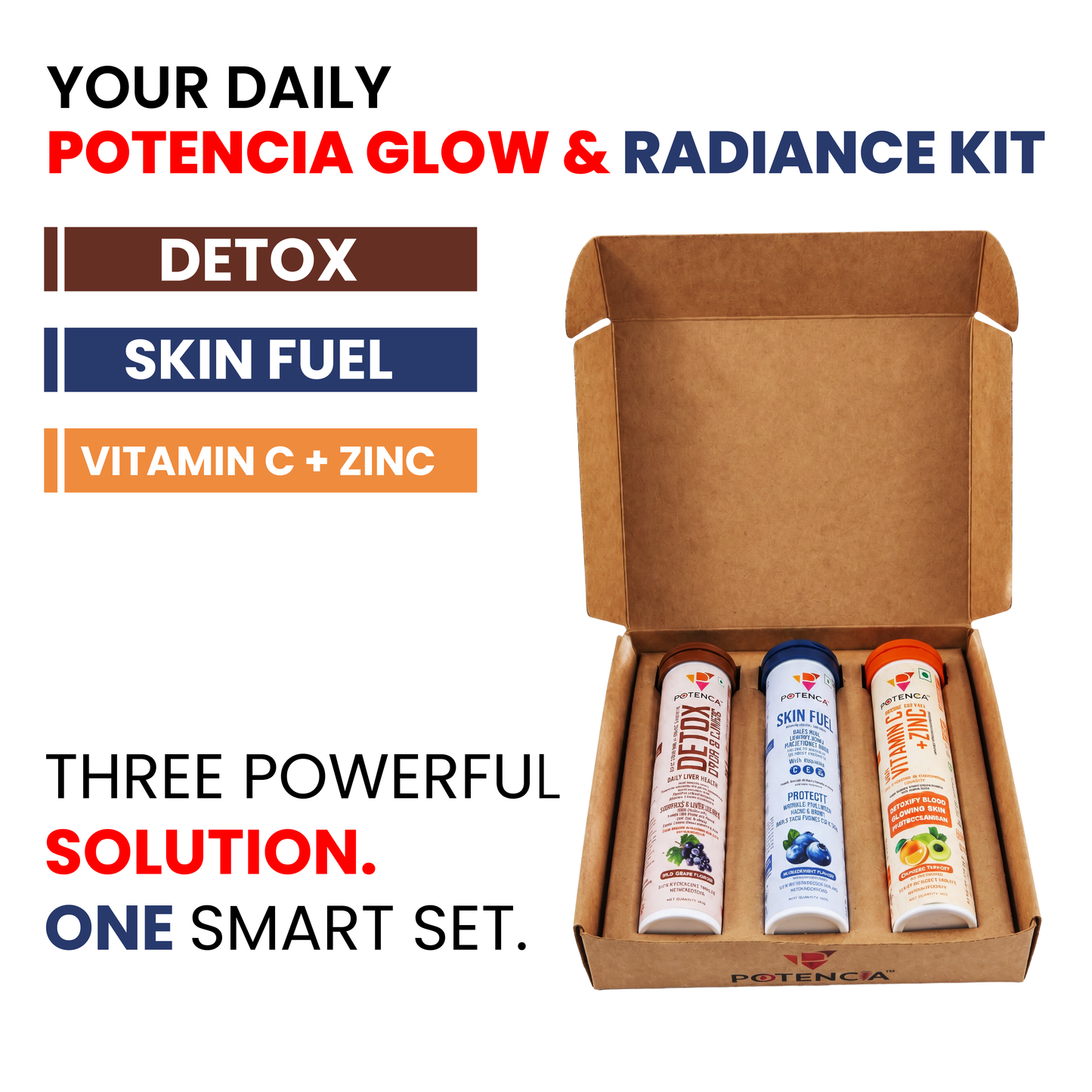 Potencia Glow & Radiant Complete Skin Wellness Kit